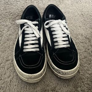 Heavily used rick owens Vans